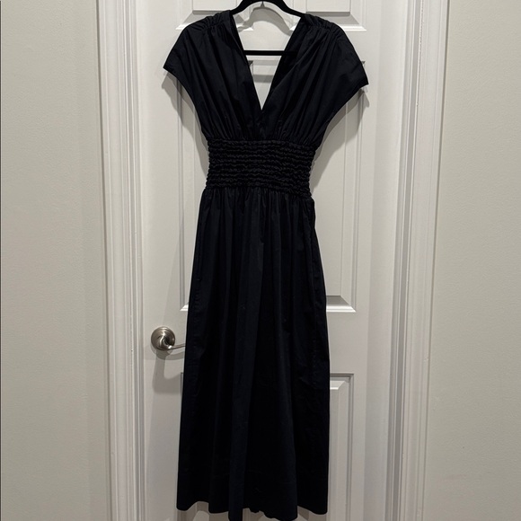Staud Jackson Fit & Flare Dress black size medium quiet luxury - Picture 6 of 8